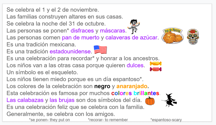 Dia de los muertos venn